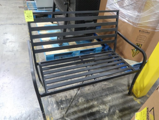 Metal out door bench