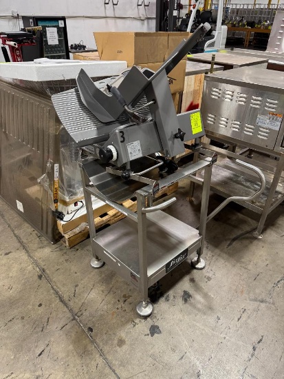 Bizerba meat slicer on stand