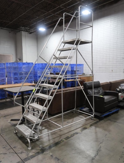 aluminum stocking ladder, 10 step