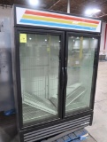 True two door freezer merchandiser