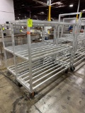 Aluminum 3 tier transport cart