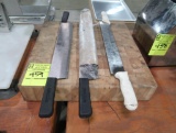 wooden cutting board w/ 3) 16
