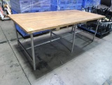 solid maple baking table