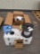pallet of misc- AC power grommets, low voltage cable, evac pump
