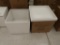 white bunkers w/ lid, new