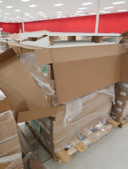 pallets of Lozier shelves