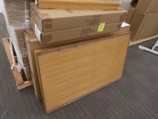 wooden tables, oak veneer, new