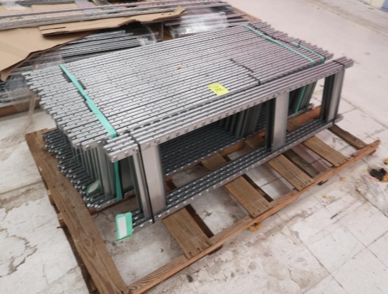 pallet of Lozier storage shelf uprights