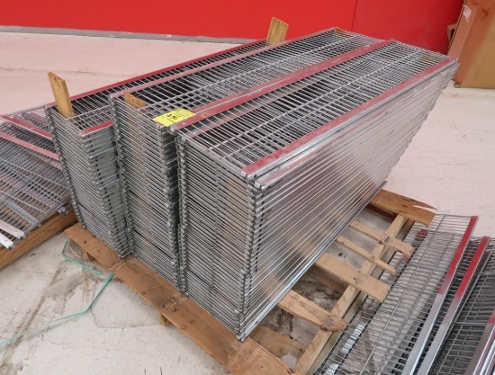 pallet of wire Lozier storage sheves