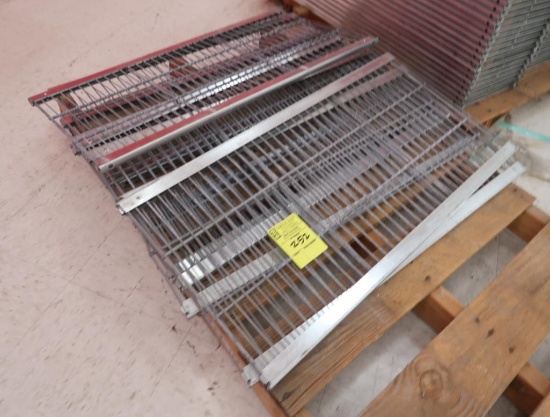 pallet of wire Lozier storage sheves