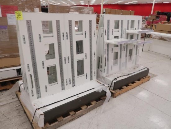 two-sided merchandisers w/ built-in low voltage lighting system