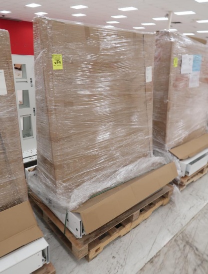 two-sided merchandiser w/ built-in low voltage lighting system