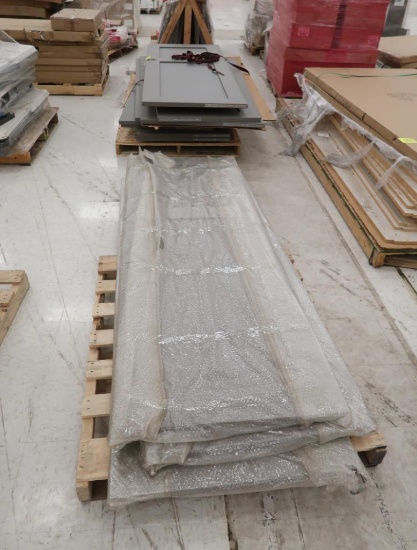 pallets of fitting room doors