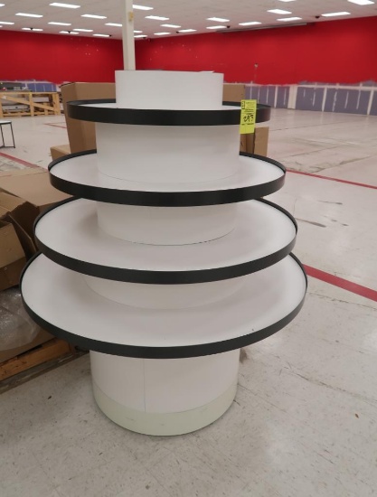 round tiered merchandiser, new