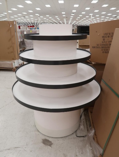 round tiered merchandiser, new in boxes