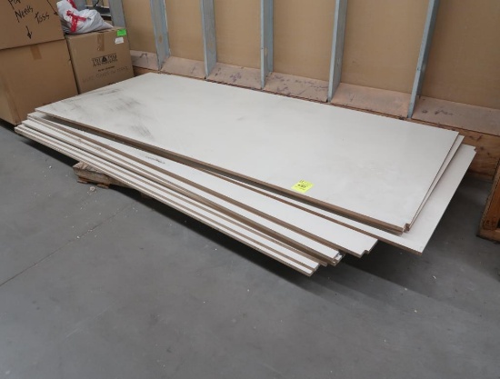 pallet of particle boards w/ melamine surface