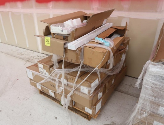 pallet of LED wall wash & uplight fixtures