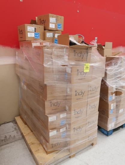 pallet of recessed LED light fixtures