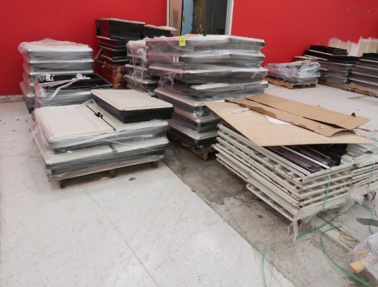 pallets of Lozier base decks, & parts