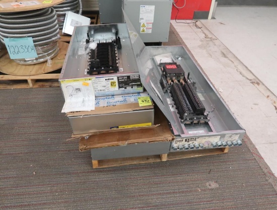 pallet of 4) Square D electrical boxes