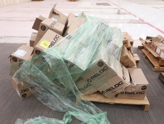 pallet of assorted Reloc lighting cables