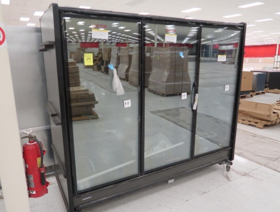 Hill Phoenix 3-door freezer, sold by the door, ele defrost, new