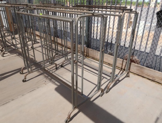 2-sided hanging rack, on casters