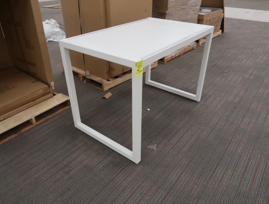 merchandising tables, white, new