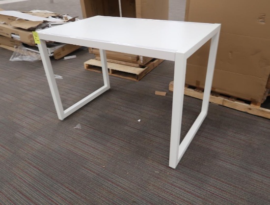 merchandising tables, white, new