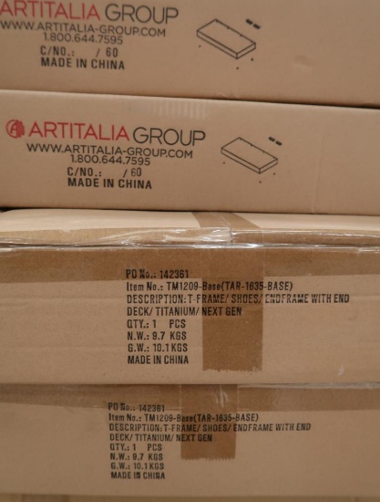 pallet of misc- steel frames & brackets, new
