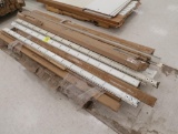 pallet of Lozier uprights & end trim