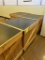 WOODEN PRODUCE MERCHANDISING TABLES