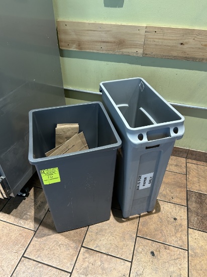 ASSORTED TRASH CANS