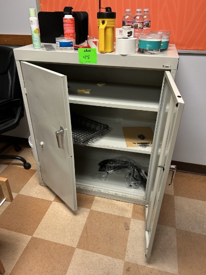 SANDUSKY 3FT METAL STORAGE CABINET