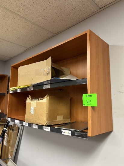 42IN WIDE WALL MOUNTED SHELVING UNITS