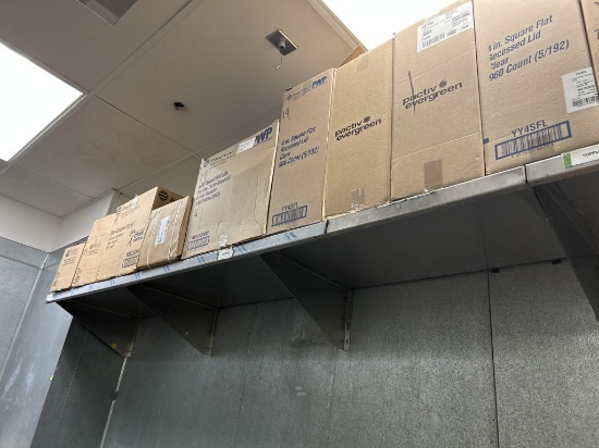 108IN X 24IN STAINLESS WALL SHELVES