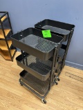 PORTABLE 3 BASKET MERCHANDISERS