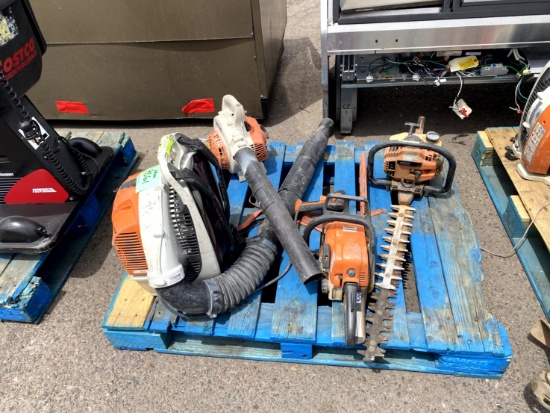 PALLET OF LAWN CARE EQUIPMENT