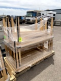 PALLET OF WOOD DISPLAY TABLES
