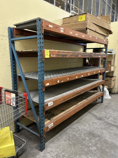 Single Tear Internal Racking 1 SECTION OF TEAR DROP PALLET RACKING | Industrial Machinery ...
