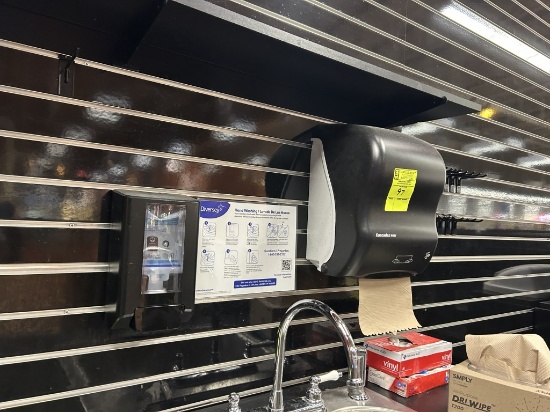 SOAP AND PAPER TOWEL DISPENSER