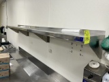 115IN X 15IN STAINLESS STEEL WALL SHELF
