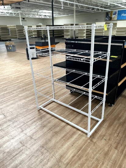 WHITE WIRE RACK