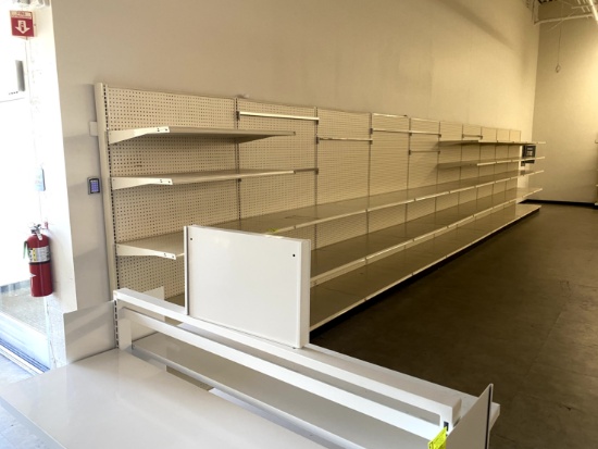 40FT RUN OF MADIX SHELVING
