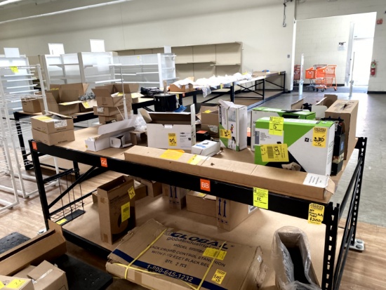 ALL CONTENTS OF DISPLAY RACKING