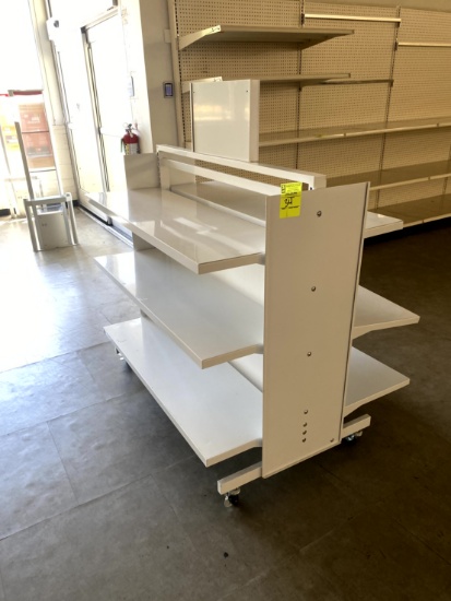 PORTABLE DOUBLE SIDED MERCHANDISER