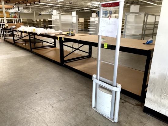 TWO SECTIONS OF DISPLAY RACKING