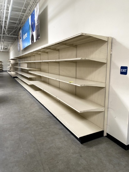 40FT RUN OF MADIX SHELVING