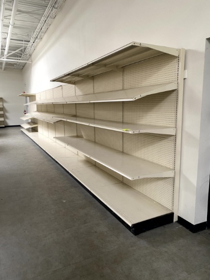 40FT RUN OF MADIX SHELVING