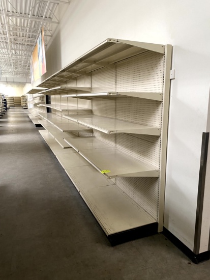 28FT RUN OF MADIX SHELVING